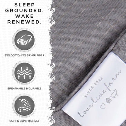 Grounding Sheets (King/Queen, Grey) - 400 Thread Count